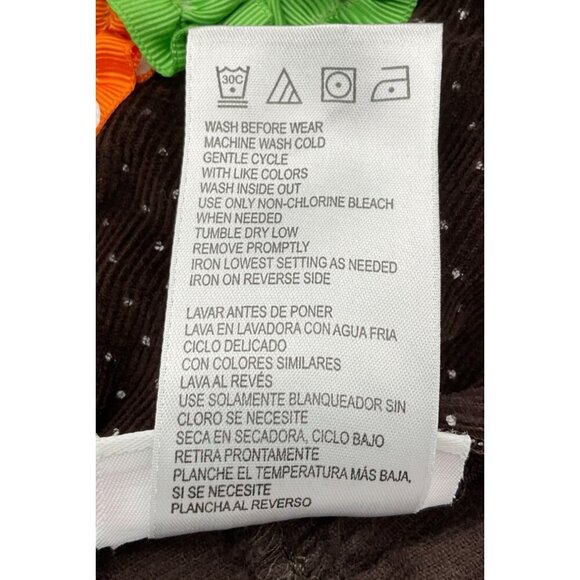 Bonnie Baby Sleeveless Brn Polka Dot Cord Jumper Ribbons Turkey Applique 6-9 Mos - Picture 7 of 8